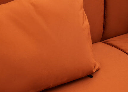 Hatton Burnt Orange Velvet Sofa Bed