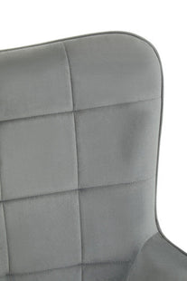 Stockholm Grey Velvet Tufted Chair