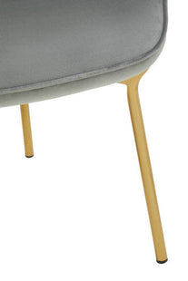 Stockholm Grey Velvet Tufted Chair