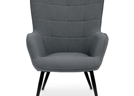 Stockholm Grey Fabric Tufted Chair