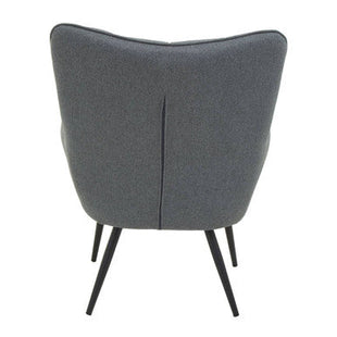 Stockholm Grey Fabric Tufted Chair