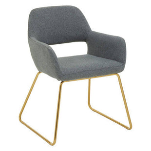 Stockholm Grey Fabric Dining Chair
