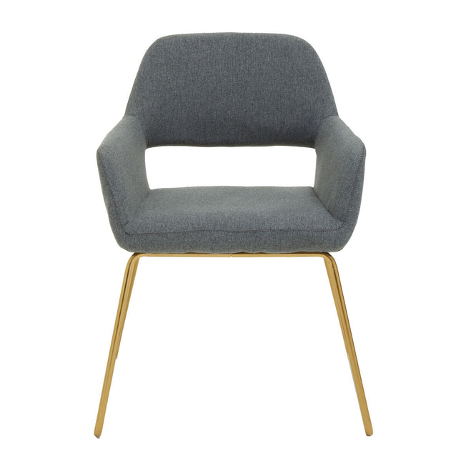 Stockholm Grey Fabric Dining Chair