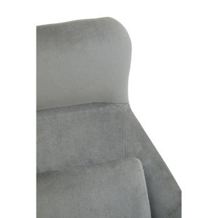 Stockholm Grey Velvet High Back Armchair