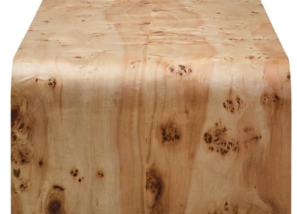 Mota Natural Burl Wood Curved Coffee Table