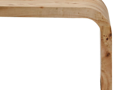 Mota Natural Burl Wood Curved Coffee Table
