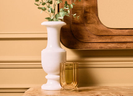 Mota Natural Burl Wood Curved Console Table