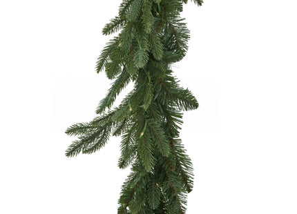 Green Pre-Lit Woodland 200 Led Fir Christmas Garland