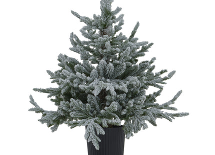 Snowy Forest Fir Pre-Lit Led 300L Christmas Tree In Pot
