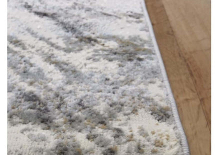 Abstract Burst Grey Rug