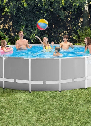 Intex 15ft x 48" Prism Frame Above Ground Swimming Pool with Filter Pump & Accessories