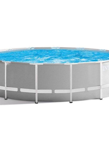 Intex 15ft x 48" Prism Frame Above Ground Swimming Pool with Filter Pump & Accessories