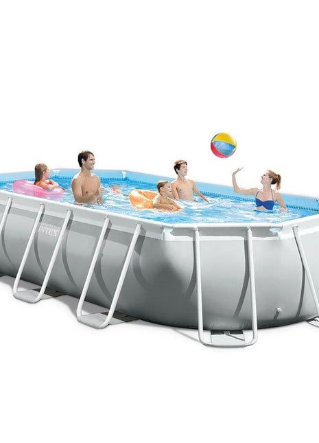 Intex 16' 6" x 9' x 48" Prism Frame™ Oval Above Ground Swimming Pool with Filter Pump and Accessories