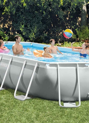 Intex 16' 6" x 9' x 48" Prism Frame™ Oval Above Ground Swimming Pool with Filter Pump and Accessories
