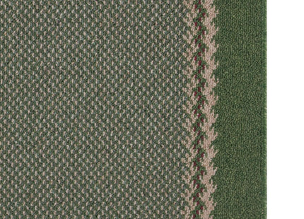 Washable Designer Bordered Green Rug | 116Gr