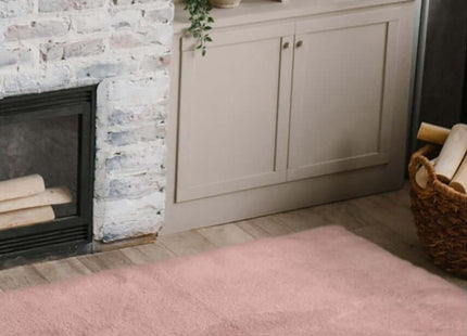 Luxury Pink Faux Fur Rug