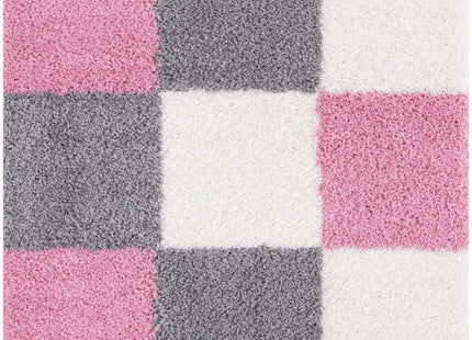 Myshaggy Geometric Pink Rug