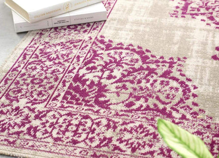 Saville Grey/Raspberry Vintage Rug