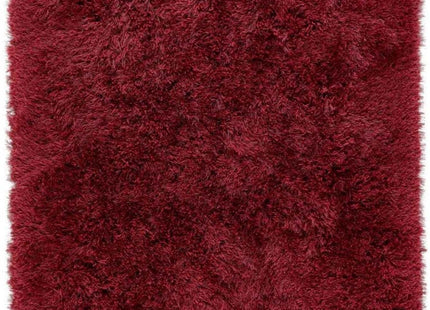 Extravagance Wine Red Shaggy Rug