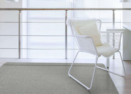Washable Designer Bordered Grey Rug | 116G