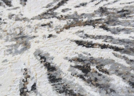 Abstract Burst Grey Rug