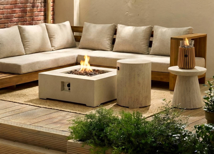 Happy Cocooning Lumi Lagune Teak Table Burner