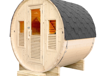 France Sauna Gaïa Bella 3 Person Outdoor Barrel Sauna