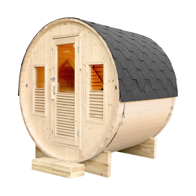France Sauna Gaïa Bella 3 Person Outdoor Barrel Sauna