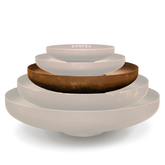 BonFeu BonBowl 100cm Corten Steel Fire Bowl