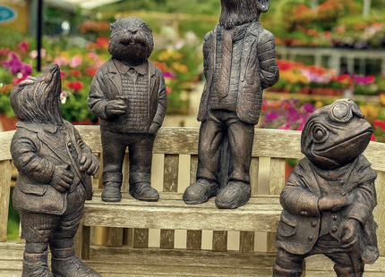 Wind in the Willows Garden Sculpture Set – 4 Piece, 50–67cm, Antique Bronze