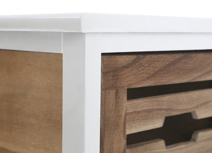 Portsmouth Natural and White Wooden 2 Drawer Chest