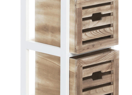 Portsmouth Natural and White Wooden 2 Drawer Chest