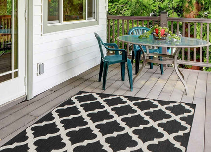 Ecology Outdoor Rug Black | 400B
