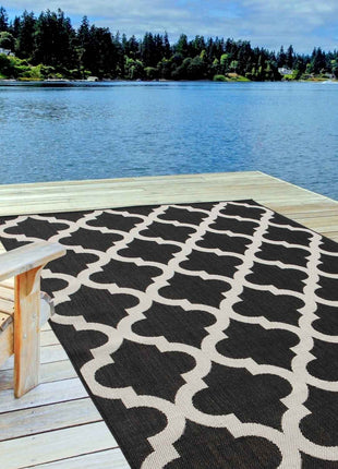 Ecology Outdoor Rug Black | 400B
