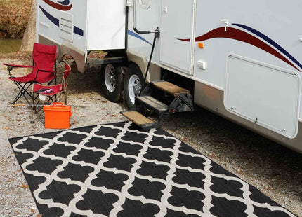 Ecology Outdoor Rug Black | 400B