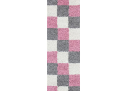 Myshaggy Geometric Pink Rug