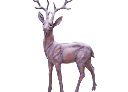 Extra Large Stag Garden Sculpture – 120cm, Antique Bronze