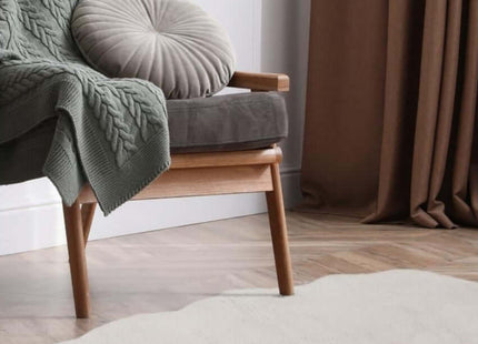 Luxury White Faux Fur Rug