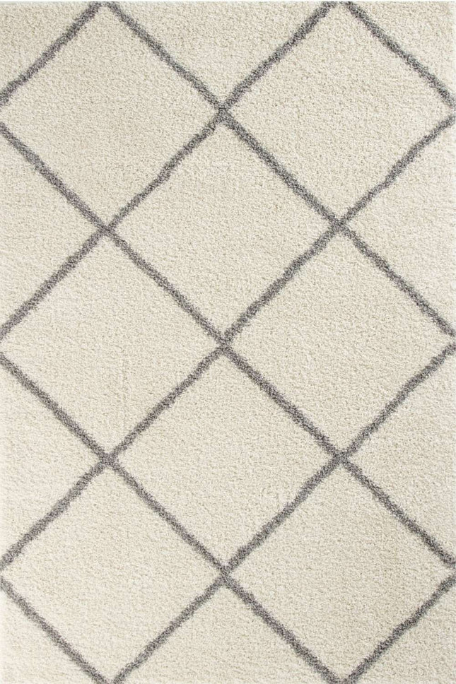 Moroccan Ivory Shaggy Rug | 500