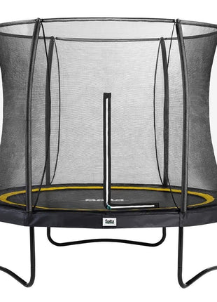 10ft Salta Black Round Comfort Edition Trampoline with Enclosure