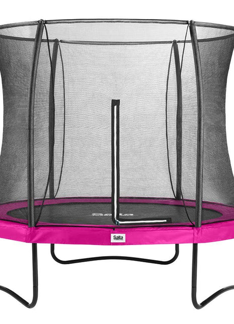 10ft Salta Pink Round Comfort Edition Trampoline with Enclosure