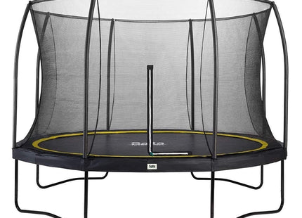 12ft Salta Black Round Comfort Edition Trampoline with Enclosure