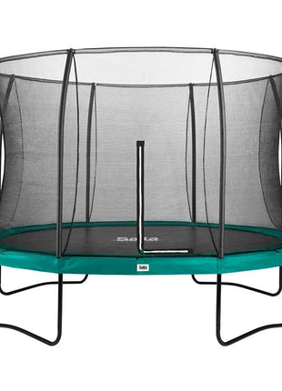 12ft Salta Green Round Comfort Edition Trampoline with Enclosure