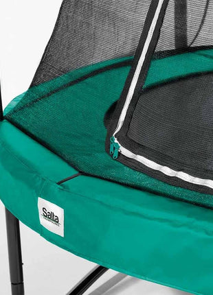 10ft Salta Green Round Comfort Edition Trampoline with Enclosure
