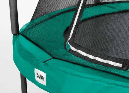 14ft Salta Green Round Comfort Edition Trampoline with Enclosure