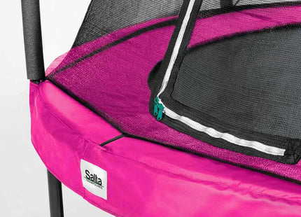 10ft Salta Pink Round Comfort Edition Trampoline with Enclosure