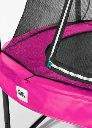 10ft Salta Pink Round Comfort Edition Trampoline with Enclosure