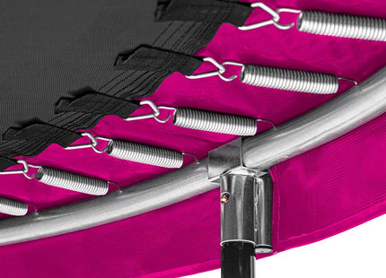 10ft Salta Pink Round Comfort Edition Trampoline with Enclosure