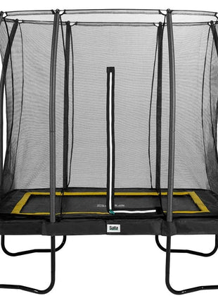 7ft x 5ft Salta Black Rectangular Comfort Edition Trampoline with Enclosure