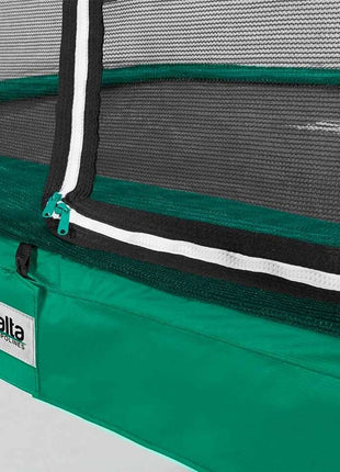 10ft x 7ft Salta Green Rectangular Comfort Edition Trampoline with Enclosure